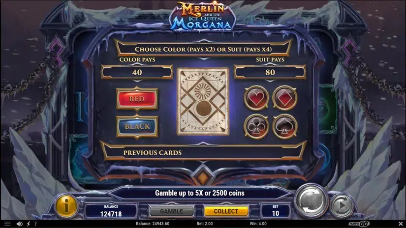 Merlin and the Ice Queen Morgana slot screenshot 4