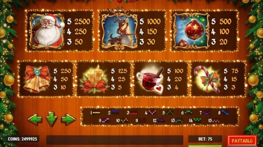 Merry Xmas slot screenshot 3