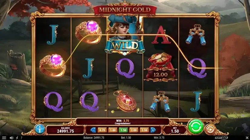 Midnight Gold slot screenshot 2