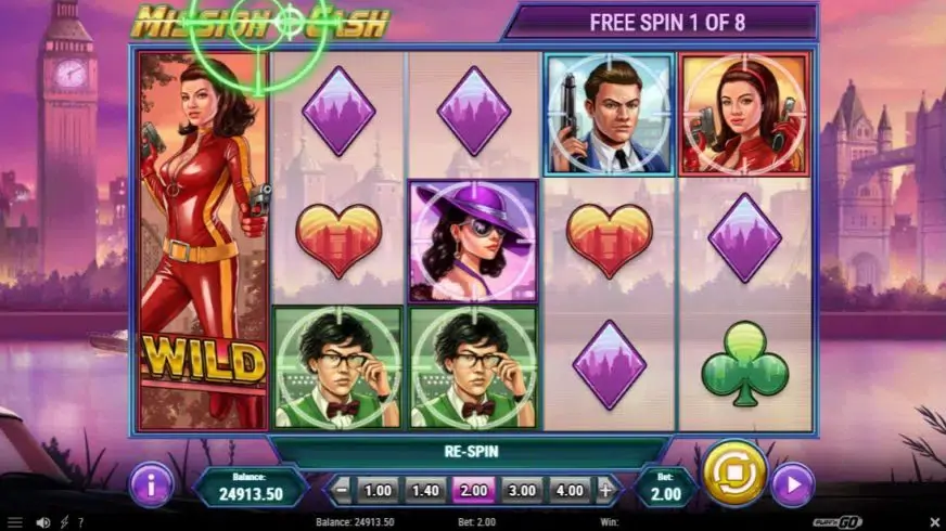 Mission Cash slot screenshot 5