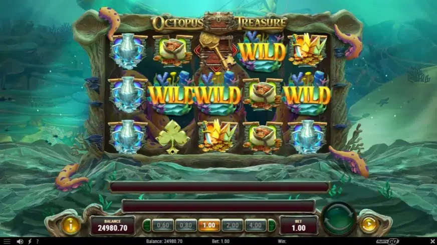 Octopus Treasure slot screenshot 3