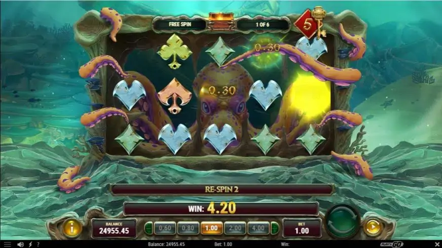 Octopus Treasure slot screenshot 5