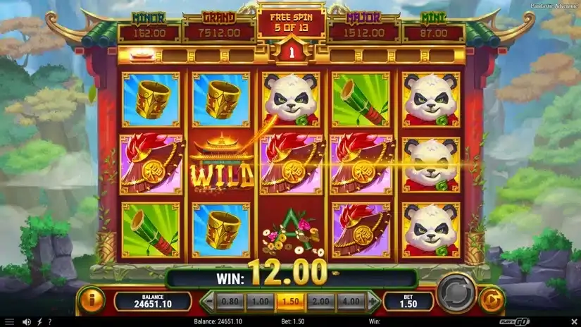 Pandastic Adventure slot screenshot 6