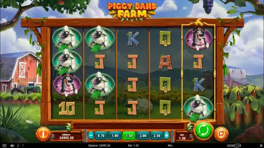 Piggy Bank Farm slot screenshot 