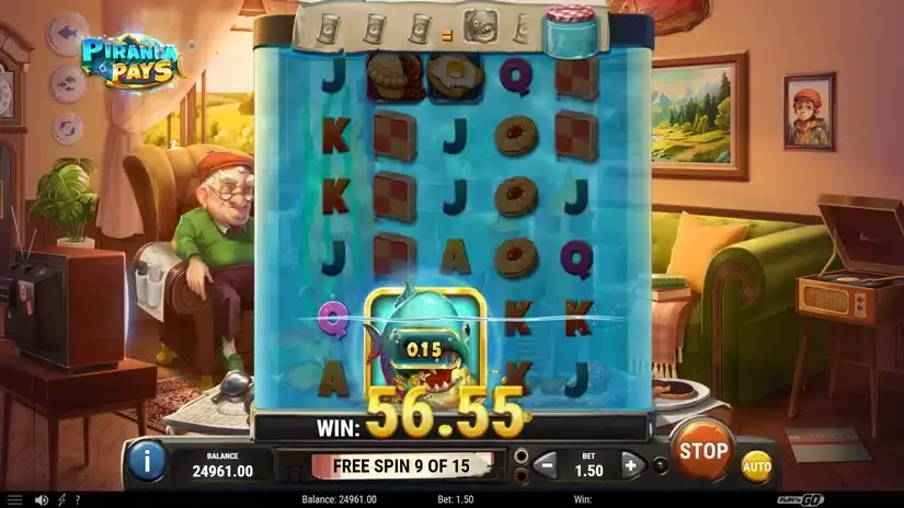 Piranha Pays slot screenshot 7