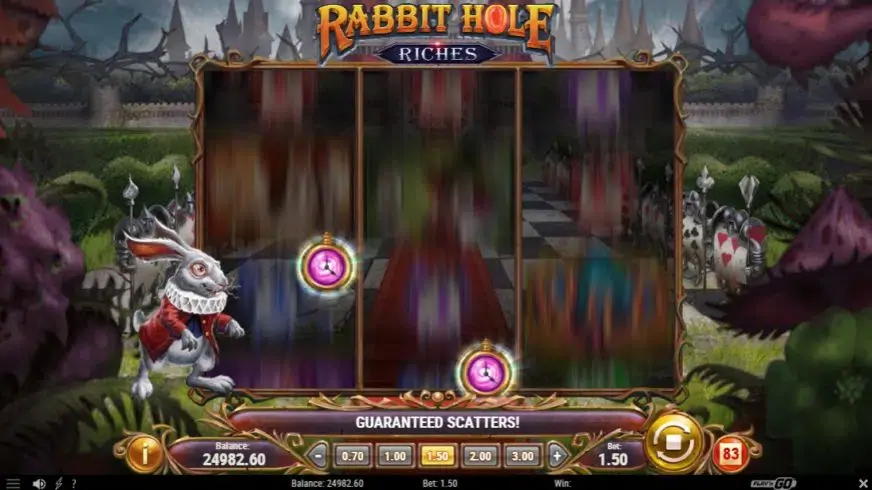 Rabbit Hole Riches slot screenshot 2