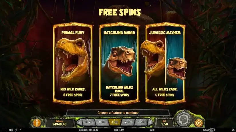 Raging Rex 2 slot screenshot 5