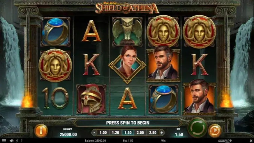Rich Wilde and the Shield of Athena slot screenshot 1