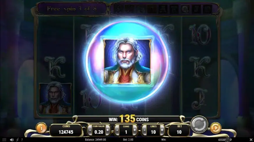 Rise of Merlin slot screenshot 4