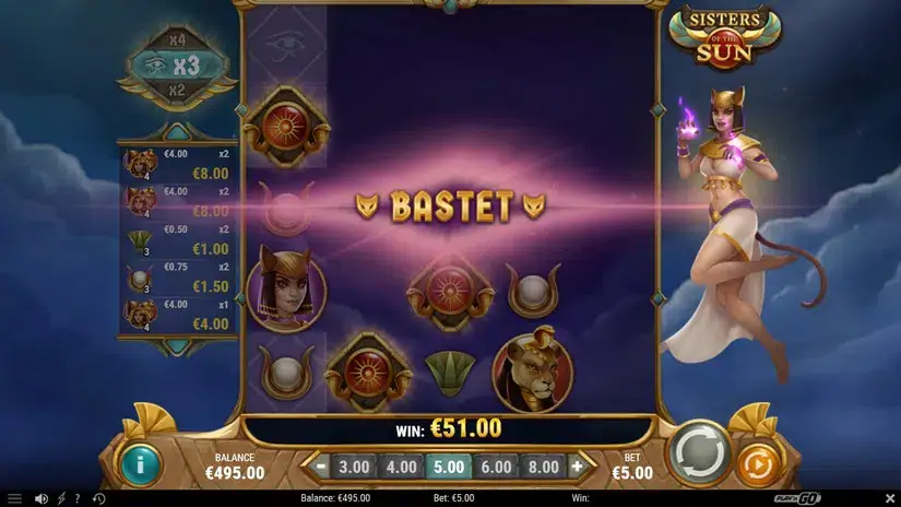 Sisters of the Sun slot screenshot 6
