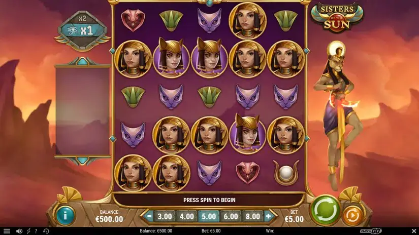 Sisters of the Sun slot screenshot 1
