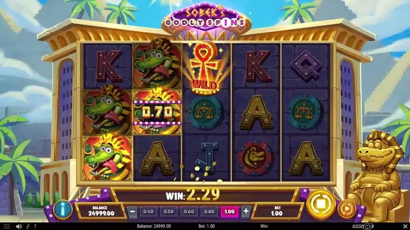Sobek’s Godly Spins slot screenshot 2