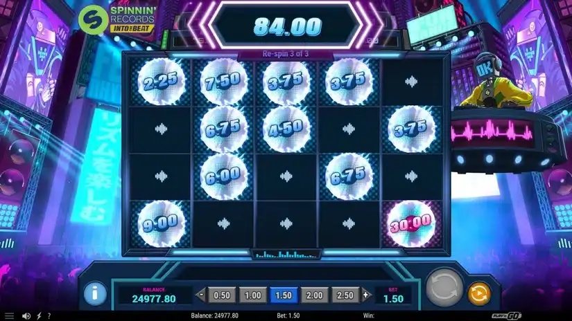 Spinnin’ Records Into the Beat slot screenshot 