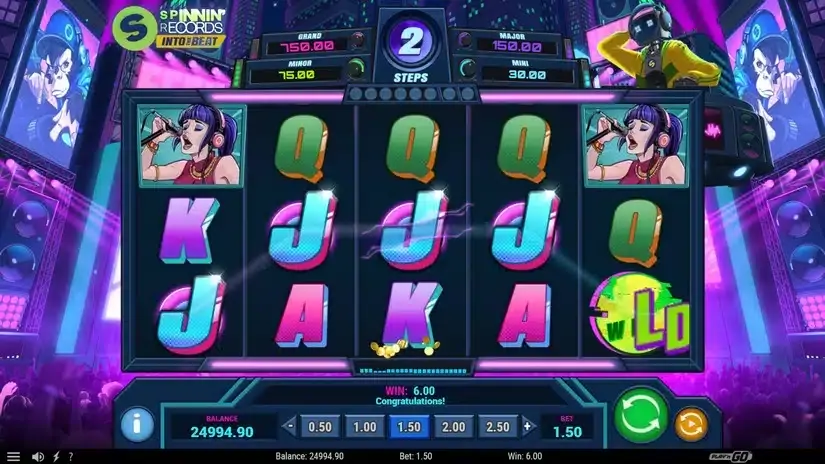 Spinnin’ Records Into the Beat slot screenshot 2