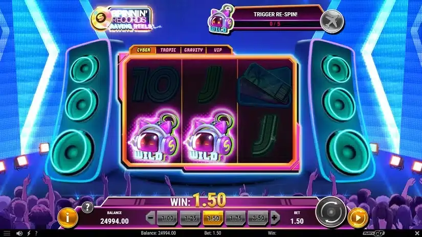 Spinnin’ Records Raving Reels slot screenshot 4