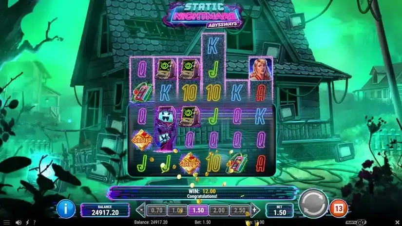 Static Nightmare Abyssways slot screenshot 