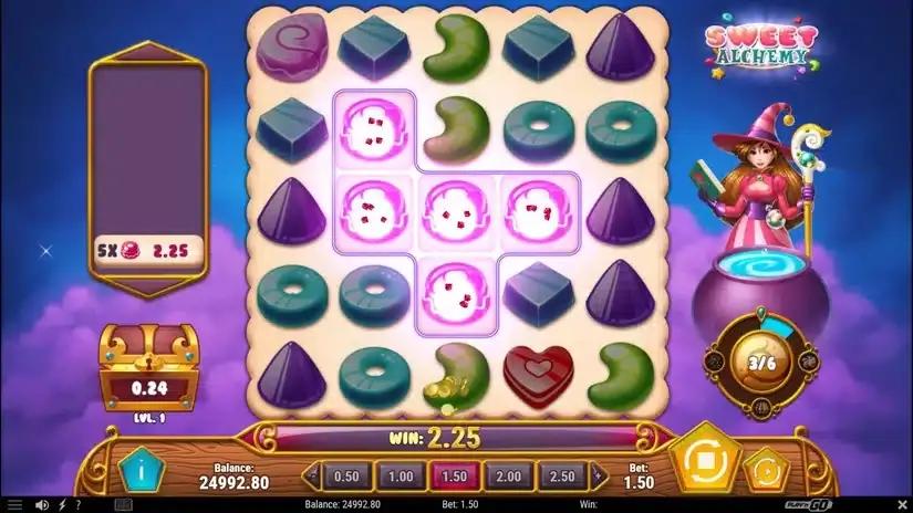 Sweet Alchemy slot screenshot 2