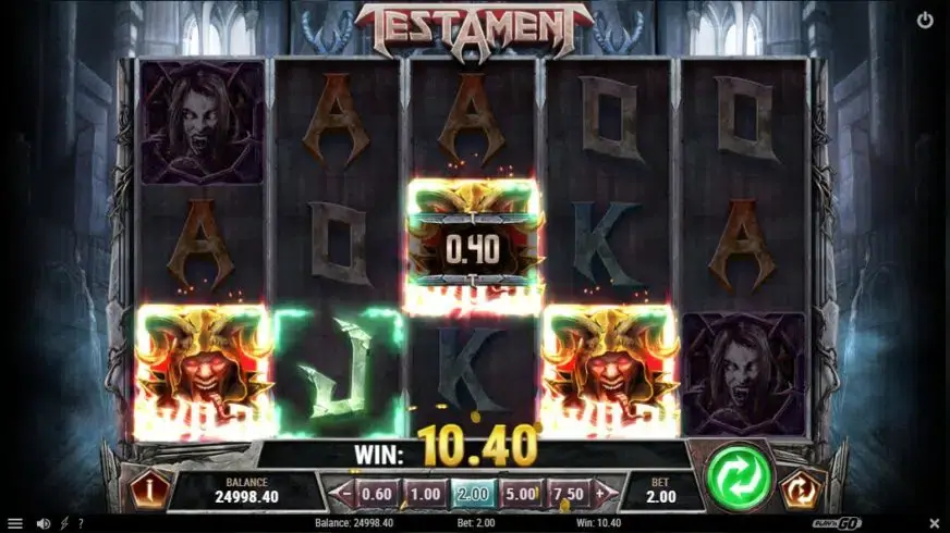 Testament slot screenshot 2
