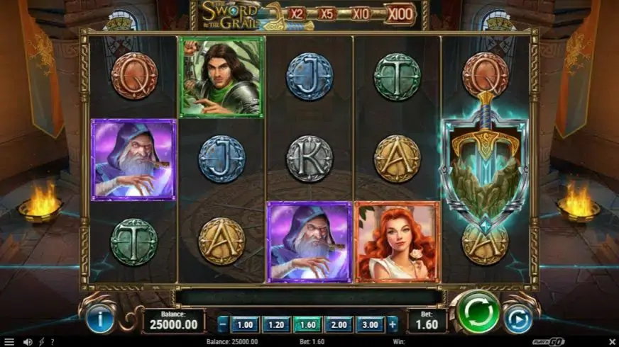 The Sword and The Grail slot screenshot