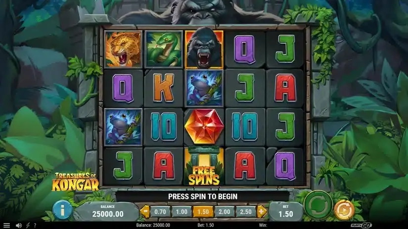 Treasures of Kongar slot screenshot 