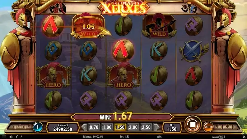 Undefeated Xerxes slot screenshot 2