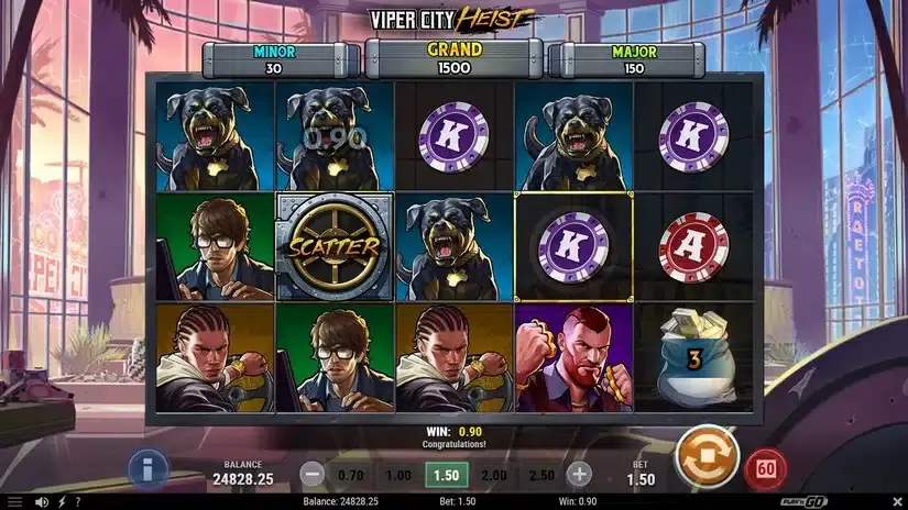 Viper City Heist slot screenshot 