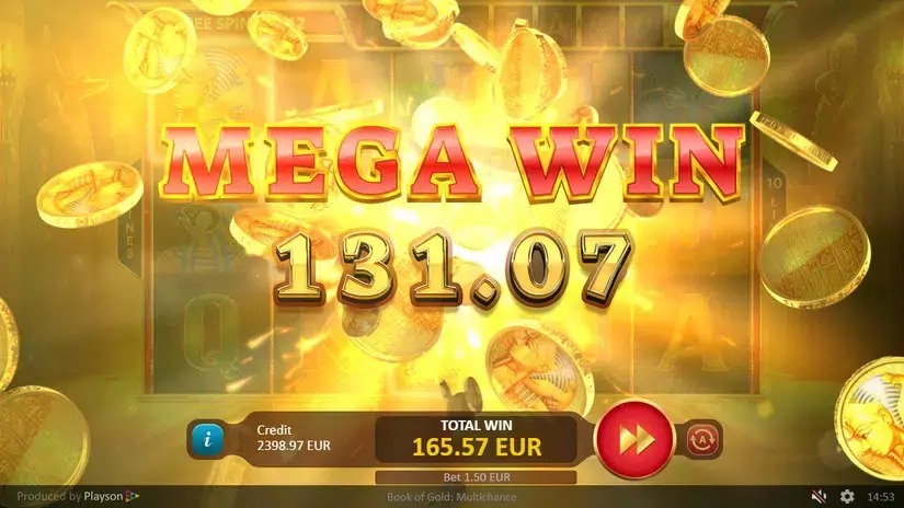 Book of Gold Multichance slot screenshot 7