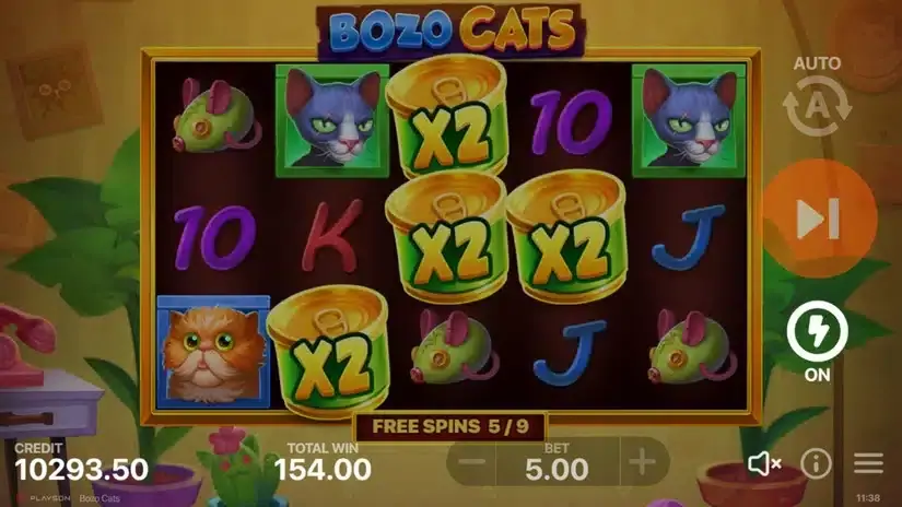 Bozo Cats slot screenshot 5