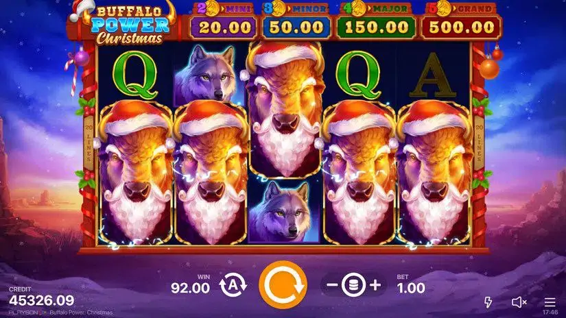 Buffalo Power Christmas slot screenshot 5