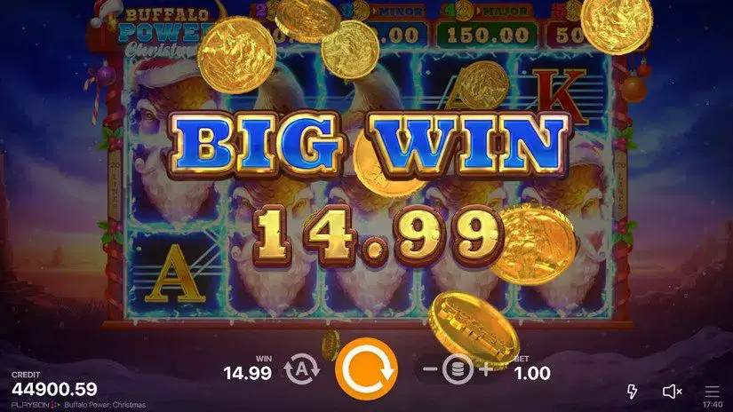 Buffalo Power Christmas slot screenshot 4