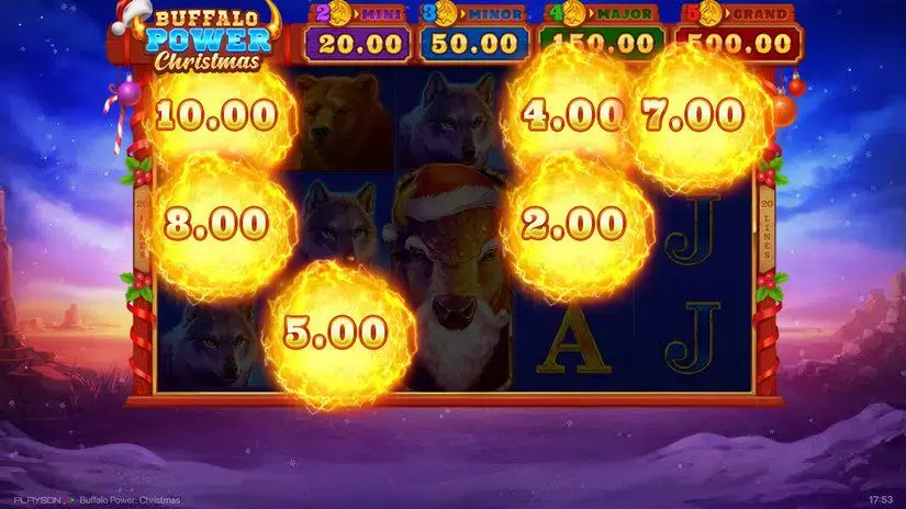 Buffalo Power Christmas slot screenshot 1