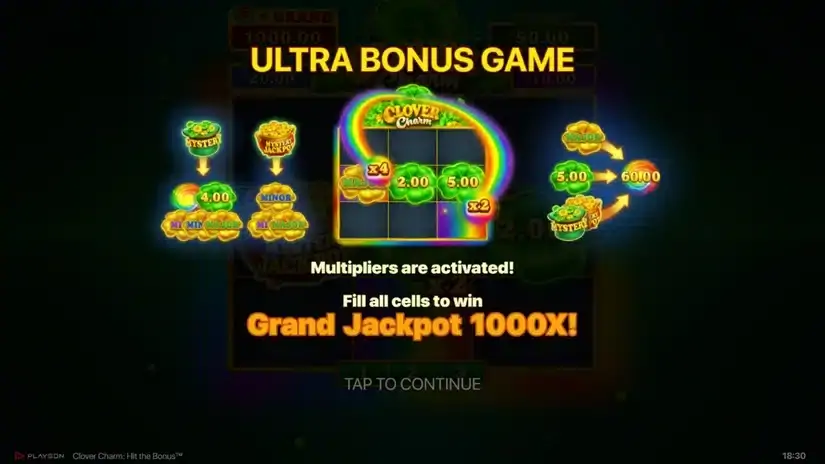 Clover Charm: Hit the Bonus slot screenshot 3