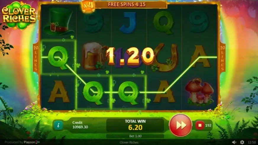 Clover Riches slot screenshot 4