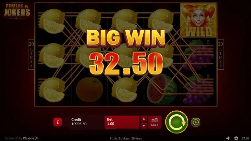 Fruits & Joker slot screenshot 3