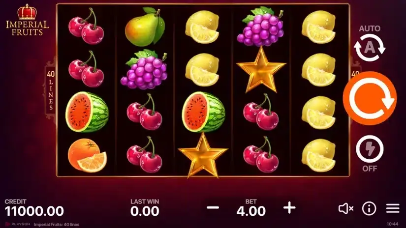 Imperial Fruits: 40 lines slot screenshot 1