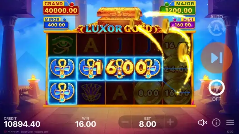 Luxor Gold: Hold and Win slot screenshot 2