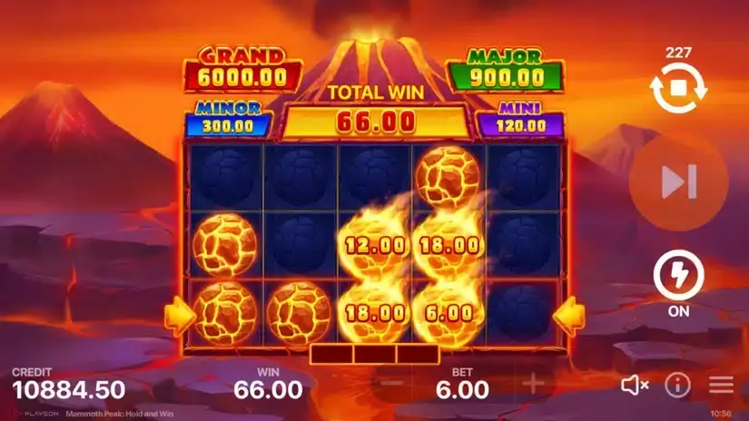 Mammoth Peak: Hold and Win slot screenshot 