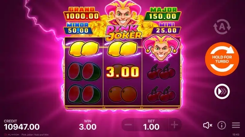 Pink Joker: Hold and Win slot screenshot 3
