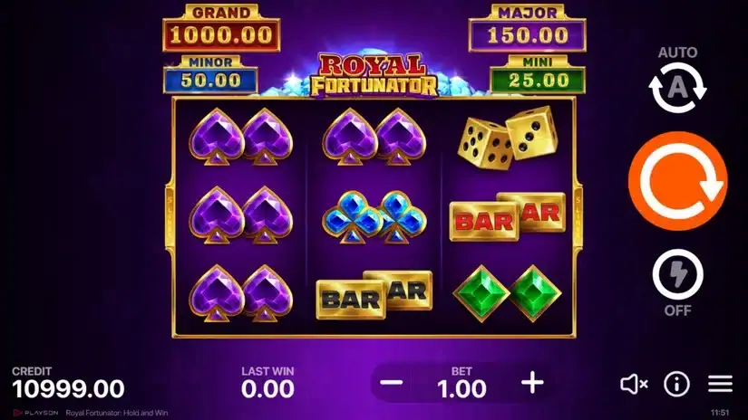 Royal Fortunator: Hold and Win slot screenshot 1