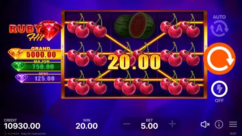 Ruby Hit: Hold and Win slot screenshot 3