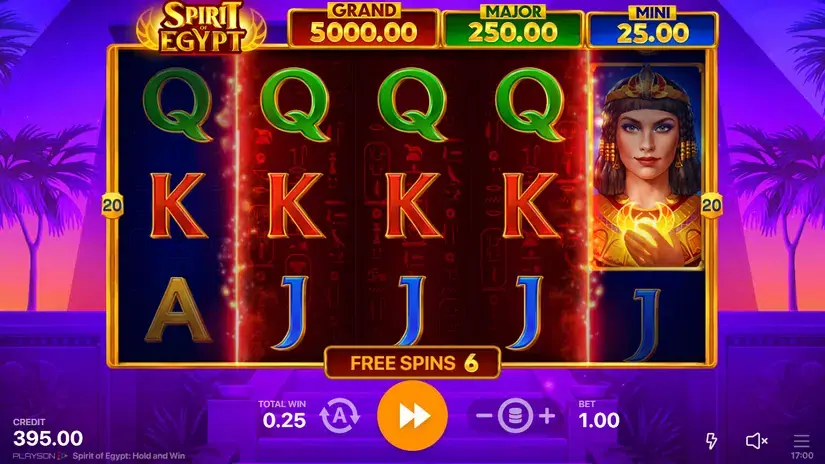 Spirit of Egypt: Hold and Win slot screenshot 4