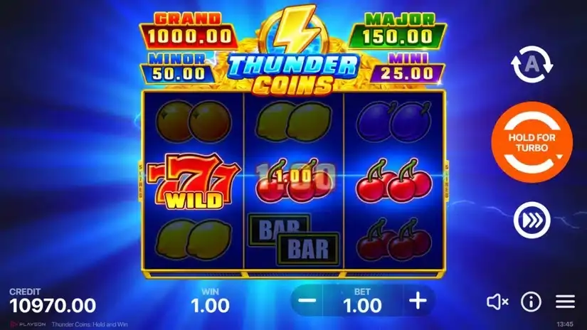 Thunder Coins: Hold and Win slot screenshot 3