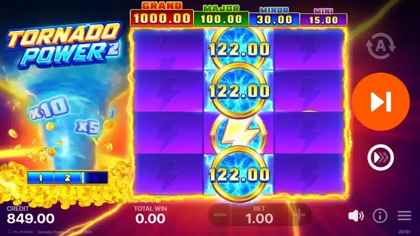 Tornado Power: Hold and Win slot screenshot 5