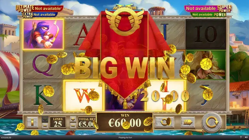 Age Of The Gods God Of Storms 2 slot screenshot 2