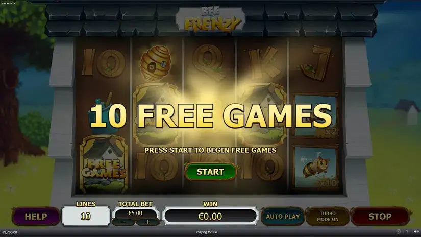Bee Frenzy slot screenshot 4