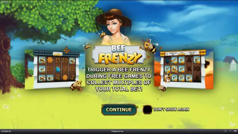 Bee Frenzy slot screenshot 