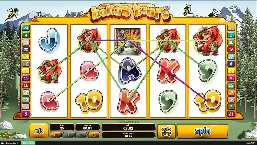 Bonus Bears slot screenshot 3