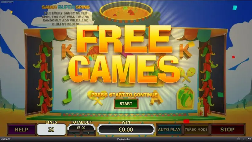 Chili Eruption Thundershots slot screenshot 3