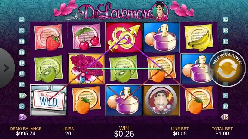 Dr. Lovemore slot screenshot 3