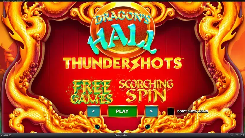 Dragon’s Hall Thundershots slot screenshot 